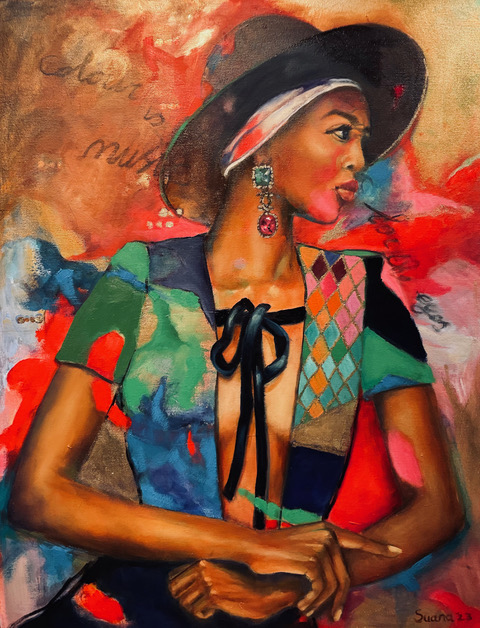 Black Lady 70x90 cm Suan Broekhuijsen