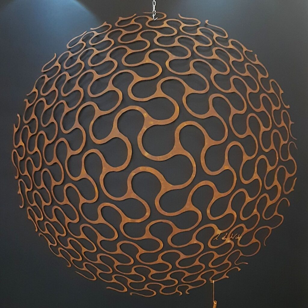 "Cirkel 2"- roestig cortenstaal - dia. 100 cm - Lou de Wit