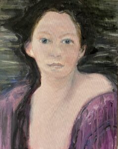 "Portret"- acryl - 40x50 cm - Lisette Huibregts