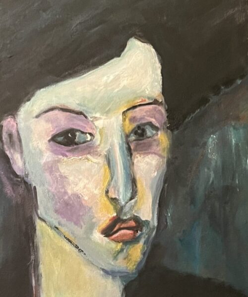 "Portret"- acryl - 40x50 cm - Lisette Huibregts