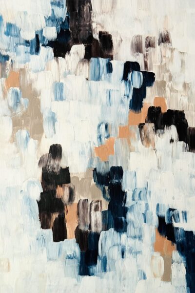 "Landschap"- acryl op papier - 70x100 cm - Jeannette Beelen