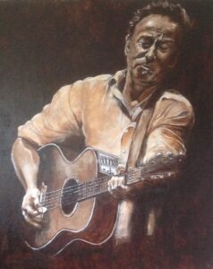 "Jimi Hendrix"- olieverf op doek - 70x90 cm - Jos van de Brug