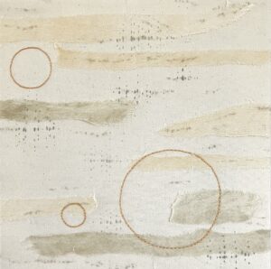 "Abstract"- diverse textiele technieken - 35 x35 cm - Selma van Diepen image4 - kopie