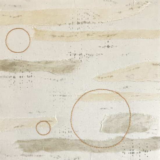 "Abstract"- diverse textiele technieken - 35 x35 cm - Selma van Diepen image4 - kopie