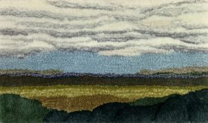 "Texel" - getufte wol, katoen en acrylgaren - 70x40 cm - Selma van Diepen