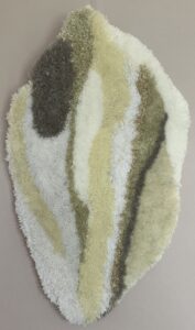 "Tulp"- getufte wol, katoen en acrylgaren - 29x50 cm - Selma van Diepen